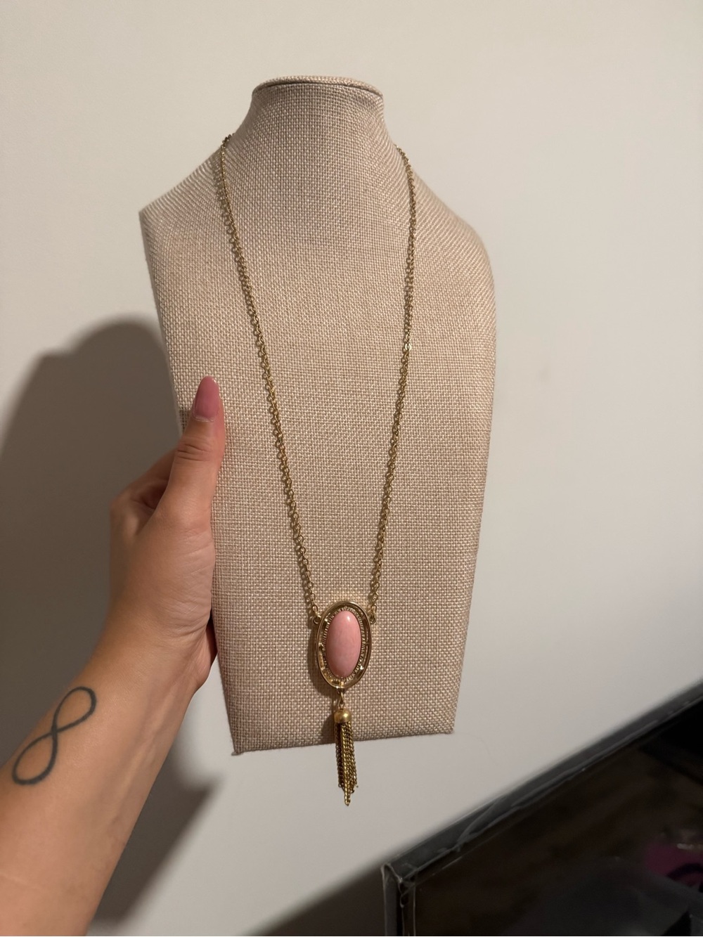 Sarah Coventry | Gold Tone Pendant Necklace with Tassel